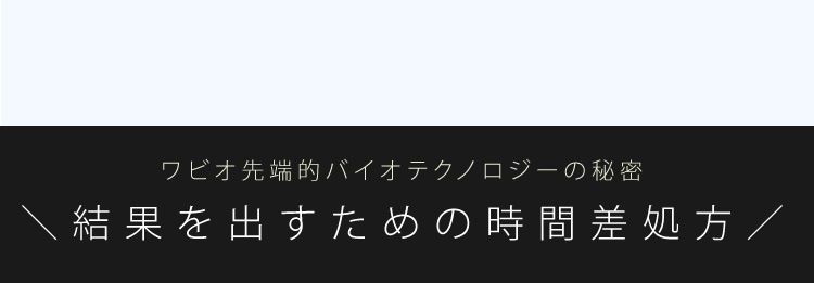 結果を出すための時間差処方